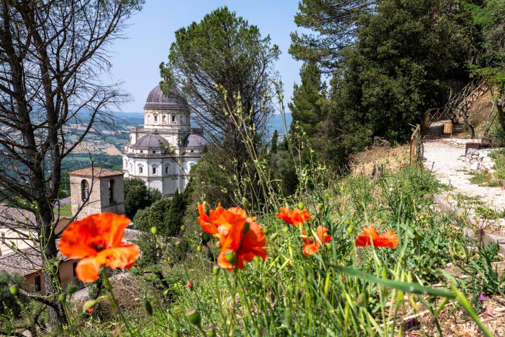 Todi veduta sul Tempio di Santa Maria della Consolazione